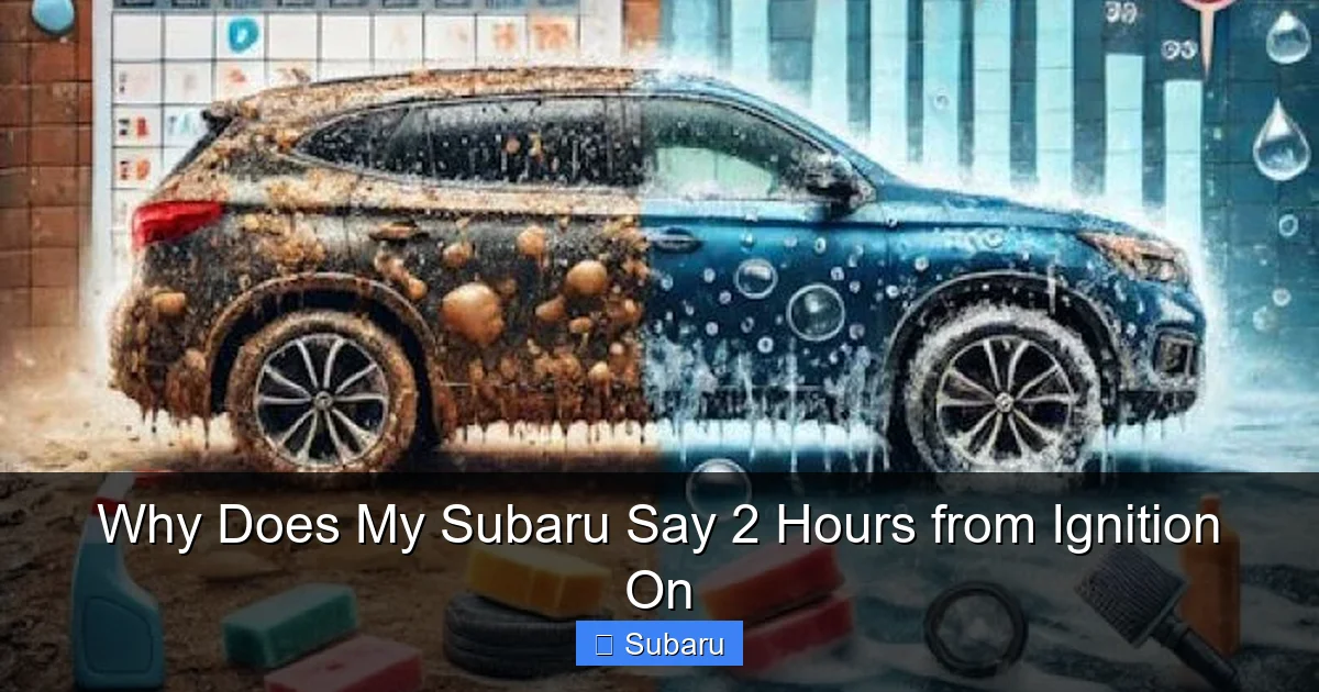 Why Does My Subaru Say 2 Hours from Ignition On