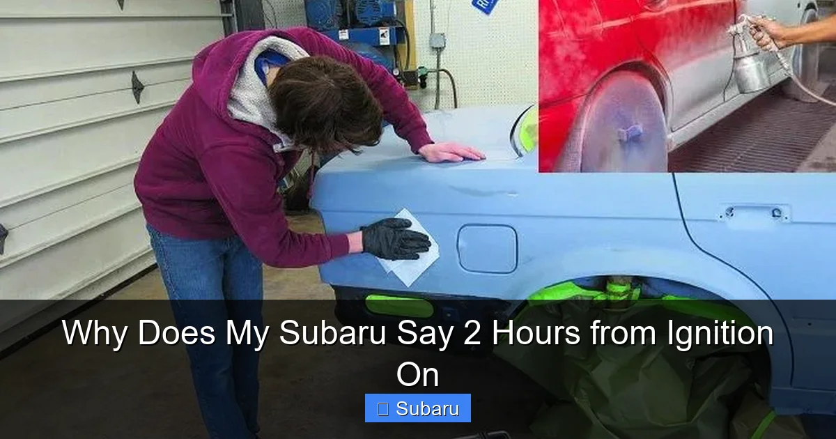 Why Does My Subaru Say 2 Hours from Ignition On