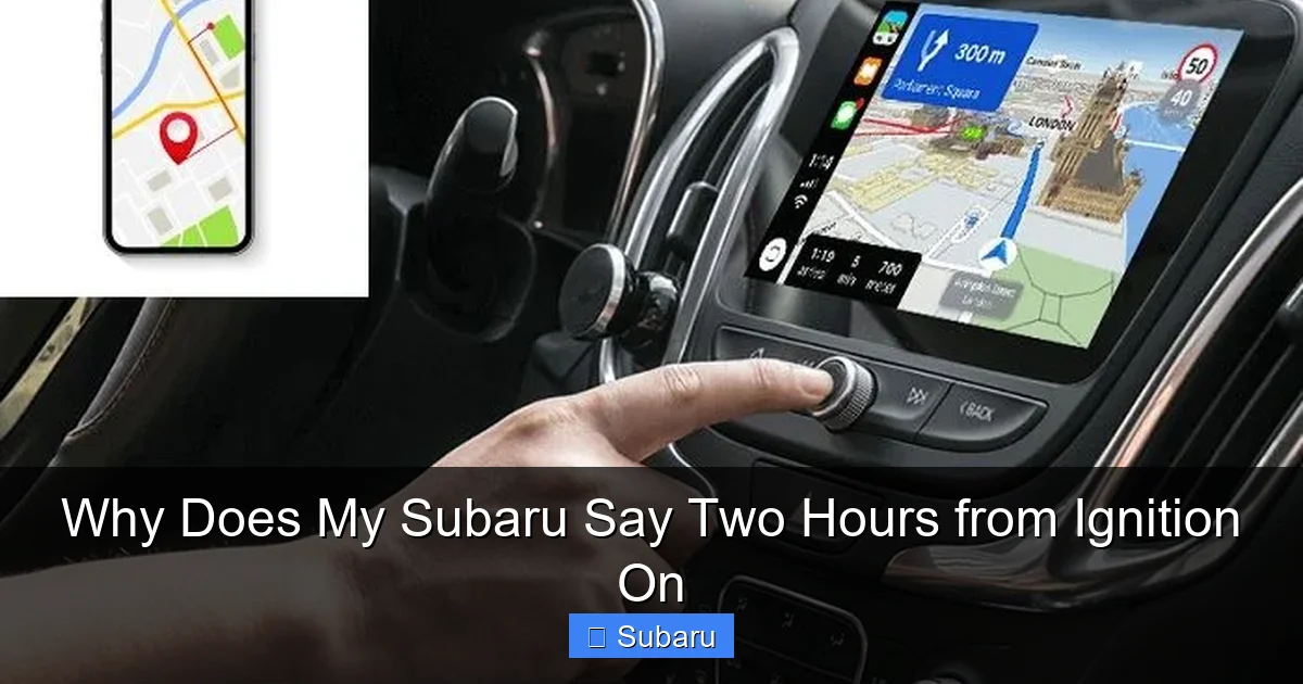 Why Does My Subaru Say Two Hours from Ignition On