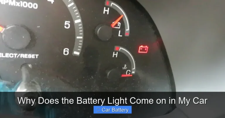 Why Does the Battery Light Come on in My Car