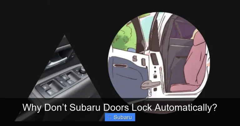 Why Don’t Subaru Doors Lock Automatically?