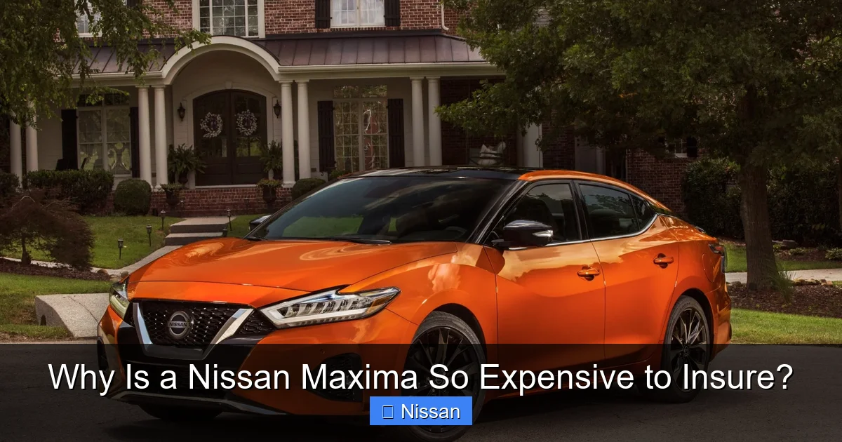 Why Is a Nissan Maxima So Expensive to Insure?