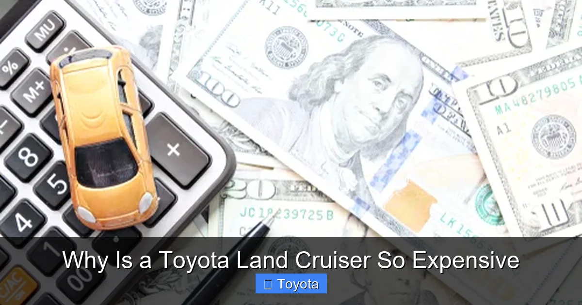 Why Is a Toyota Land Cruiser So Expensive