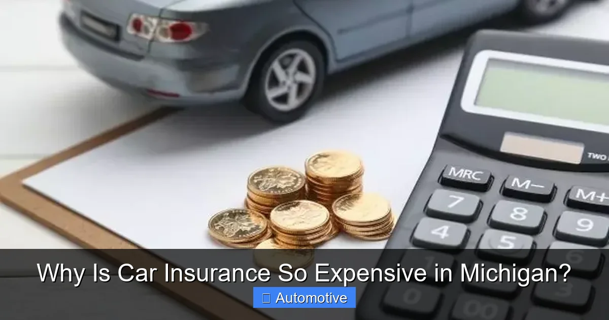 Why Is Car Insurance So Expensive in Michigan?
