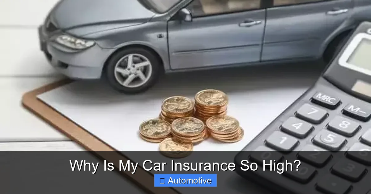 Why Is My Car Insurance So High?