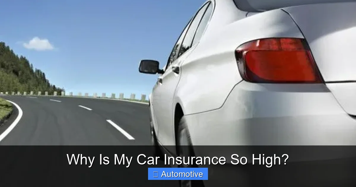 Why Is My Car Insurance So High?