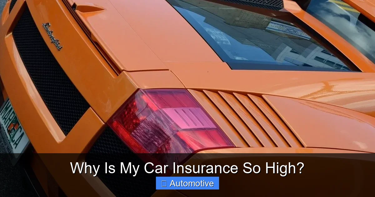 Why Is My Car Insurance So High?