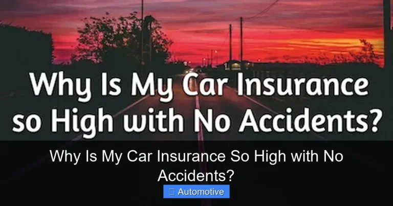 Why Is My Car Insurance So High with No Accidents?