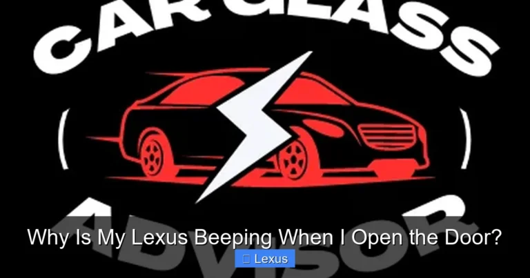 Why Is My Lexus Beeping When I Open the Door?