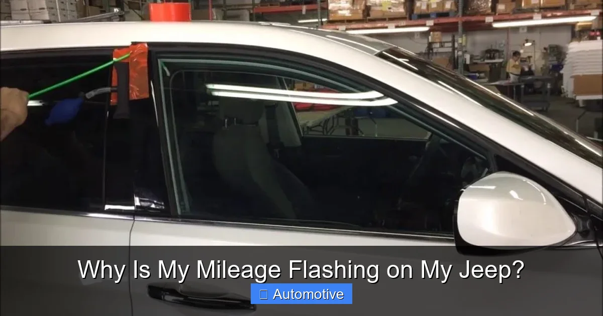 Why Is My Mileage Flashing on My Jeep?