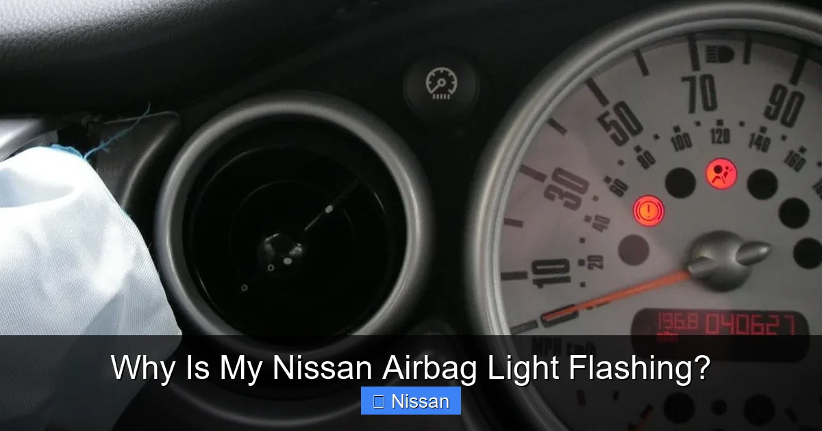 Why Is My Nissan Airbag Light Flashing?