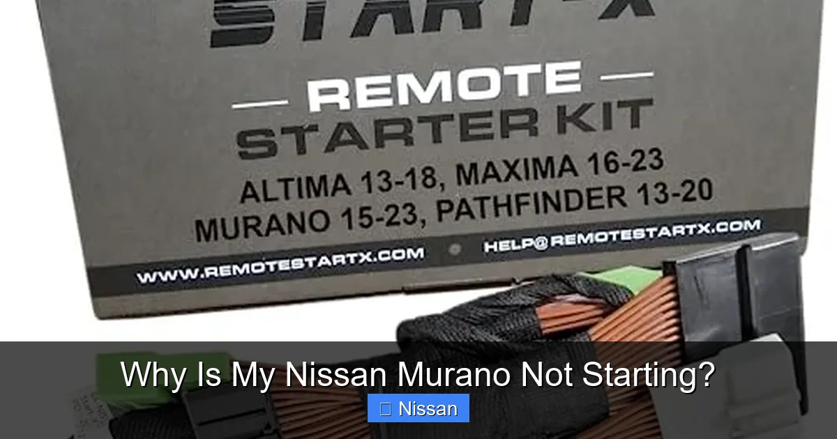 Why Is My Nissan Murano Not Starting?