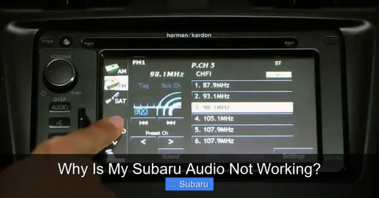 Why Is My Subaru Audio Not Working?