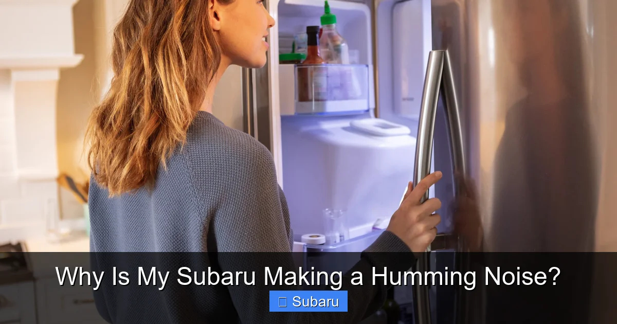 Why Is My Subaru Making a Humming Noise?