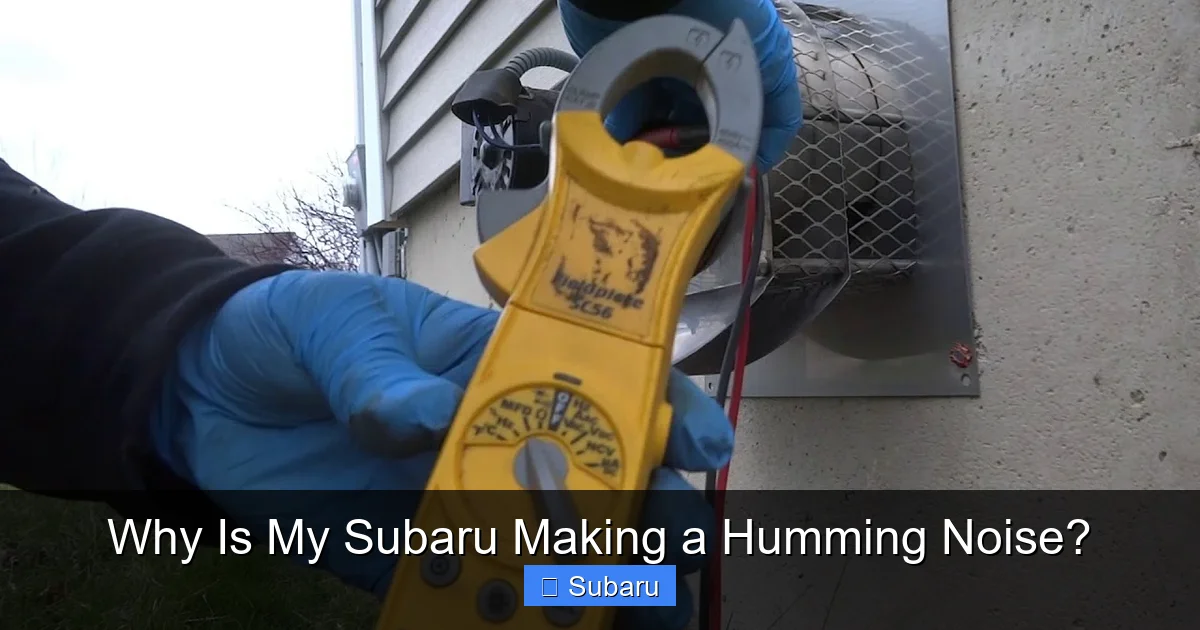 Why Is My Subaru Making a Humming Noise?