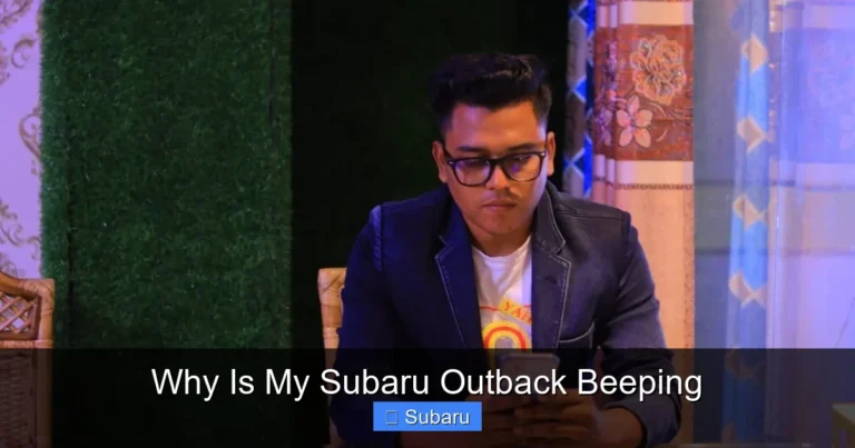 Why Is My Subaru Outback Beeping