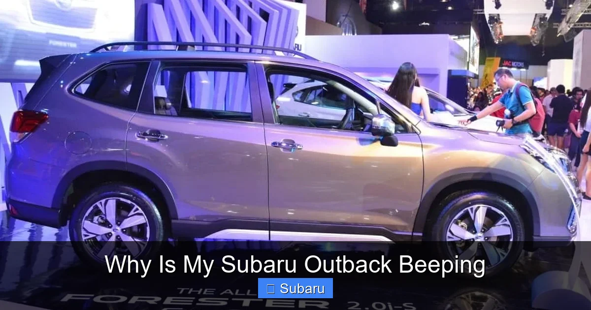 Why Is My Subaru Outback Beeping