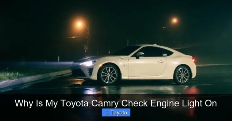 Why Is My Toyota Camry Check Engine Light On