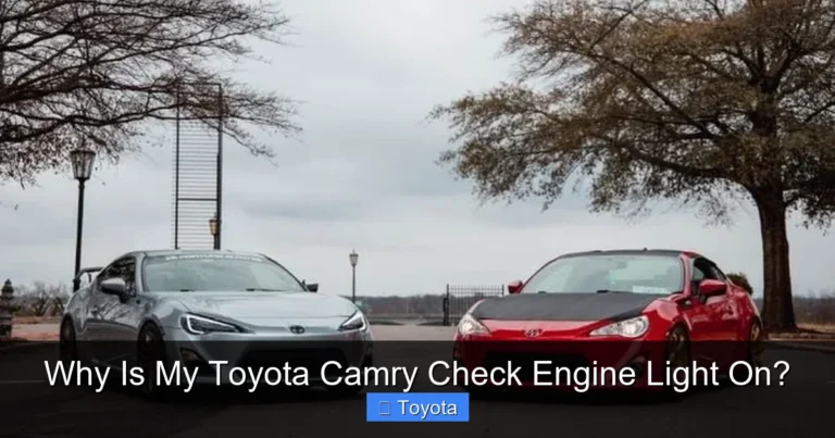 Why Is My Toyota Camry Check Engine Light On?