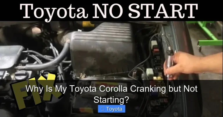Why Is My Toyota Corolla Cranking but Not Starting?