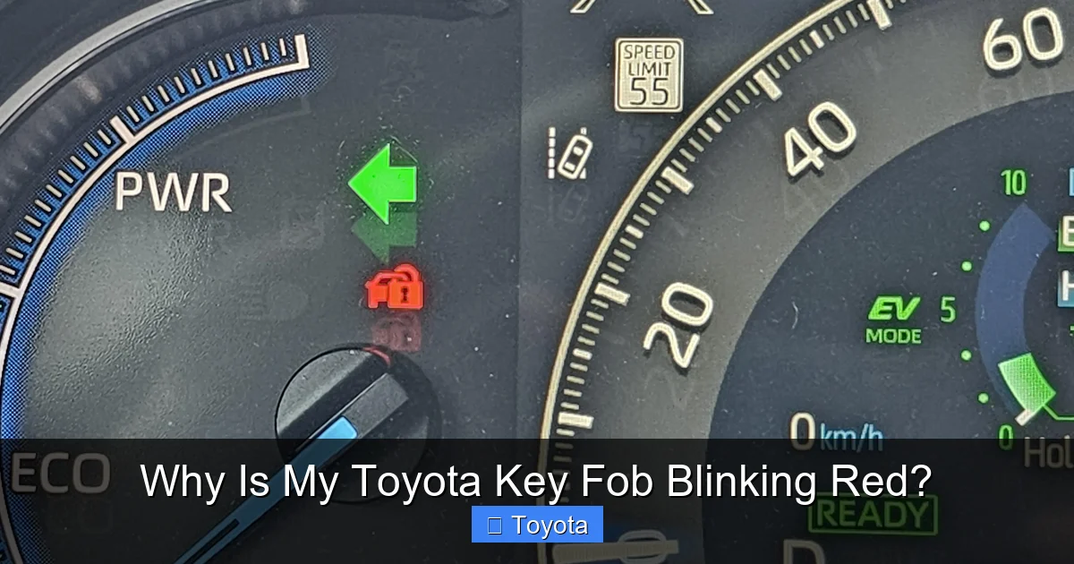Why Is My Toyota Key Fob Blinking Red?