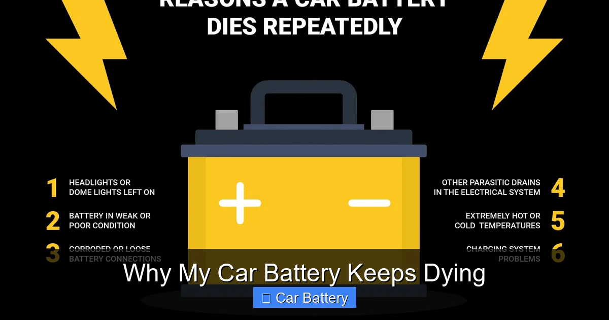 Why My Car Battery Keeps Dying