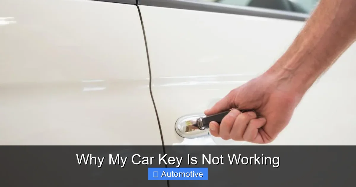 Why My Car Key Is Not Working