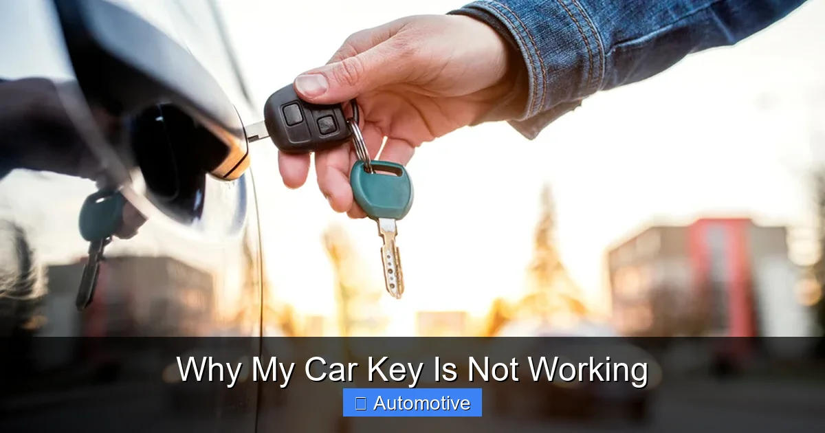 Why My Car Key Is Not Working