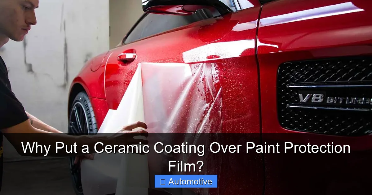 Why Put a Ceramic Coating Over Paint Protection Film?