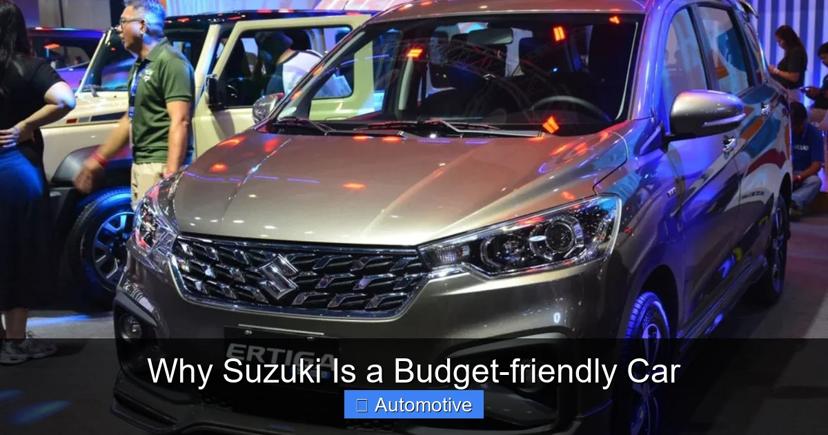 Why Suzuki Is a Budget-friendly Car