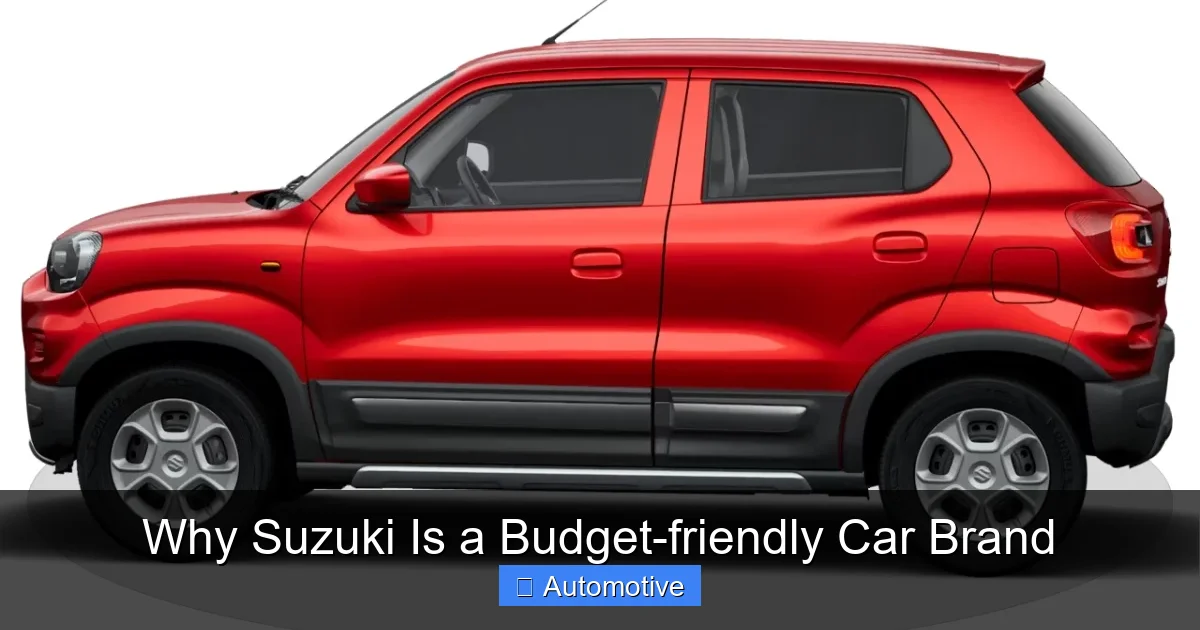 Why Suzuki Is a Budget-friendly Car Brand