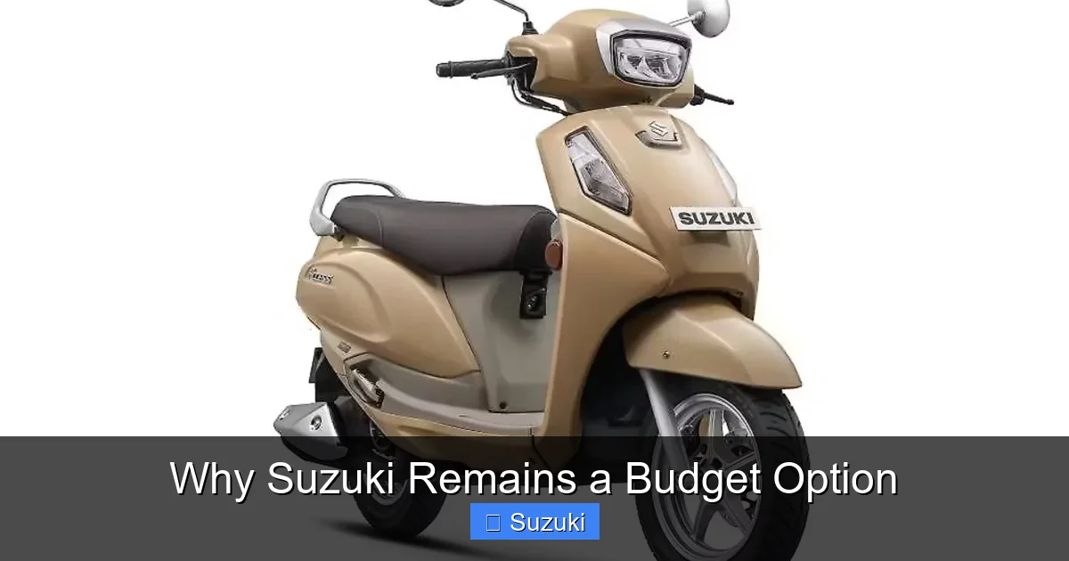 Why Suzuki Remains a Budget Option