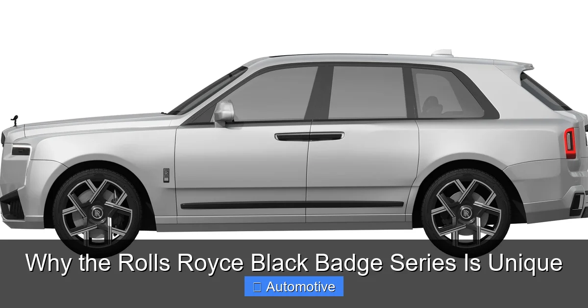 Why the Rolls Royce Black Badge Series Is Unique