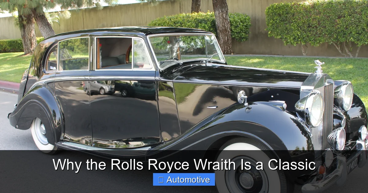 Why the Rolls Royce Wraith Is a Classic