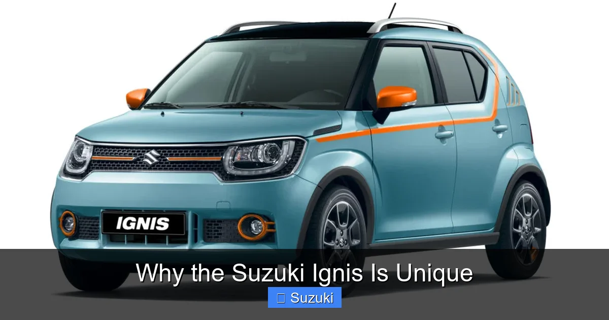 Why the Suzuki Ignis Is Unique