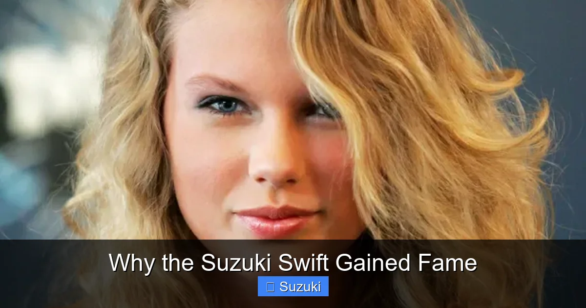 Why the Suzuki Swift Gained Fame