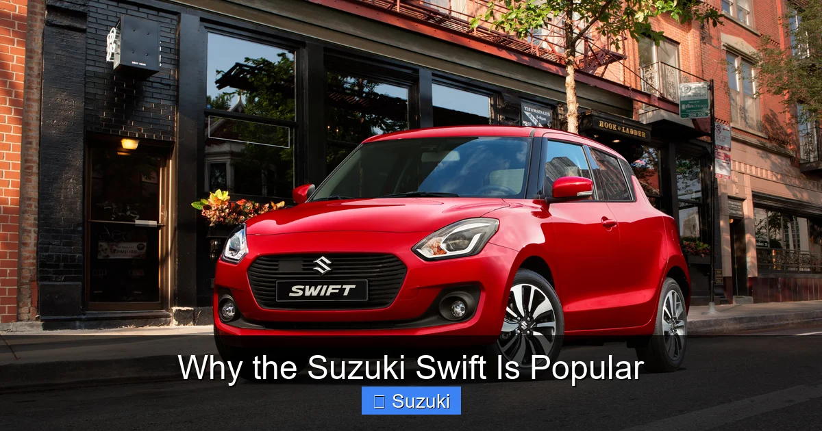 Why the Suzuki Swift Is Popular