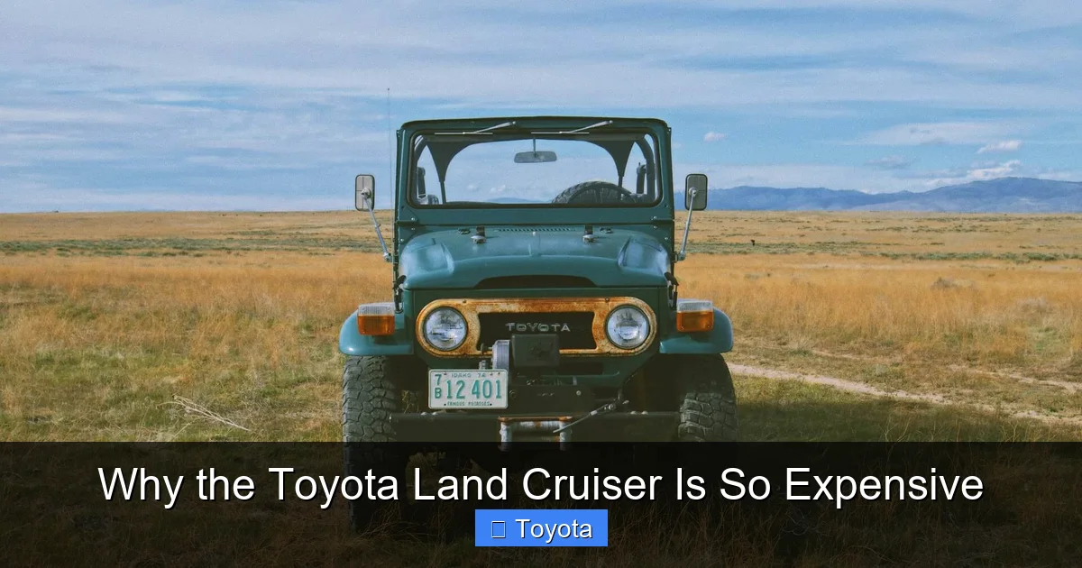Why the Toyota Land Cruiser Is So Expensive