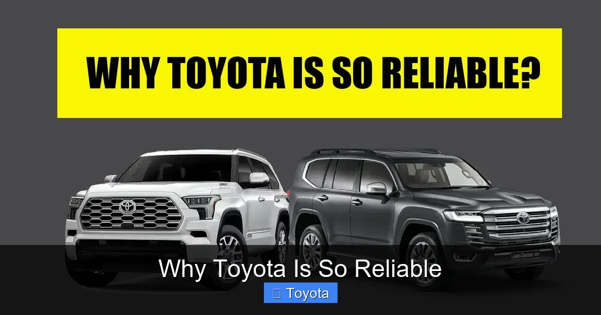 Why Toyota Is So Reliable