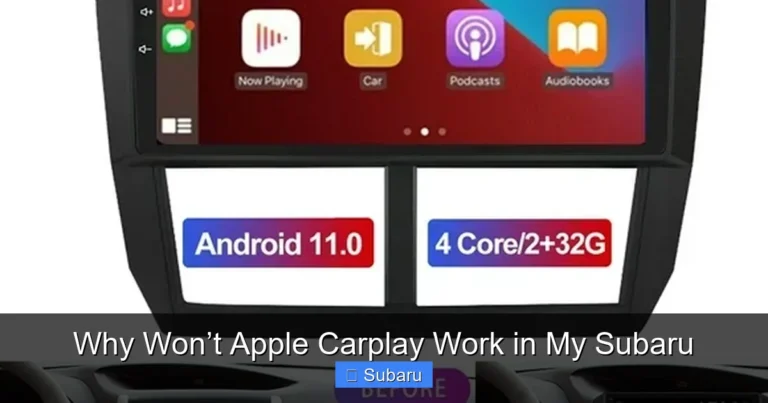 Why Won’t Apple Carplay Work in My Subaru