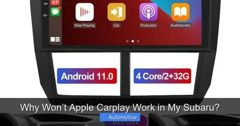 Why Won’t Apple Carplay Work in My Subaru?
