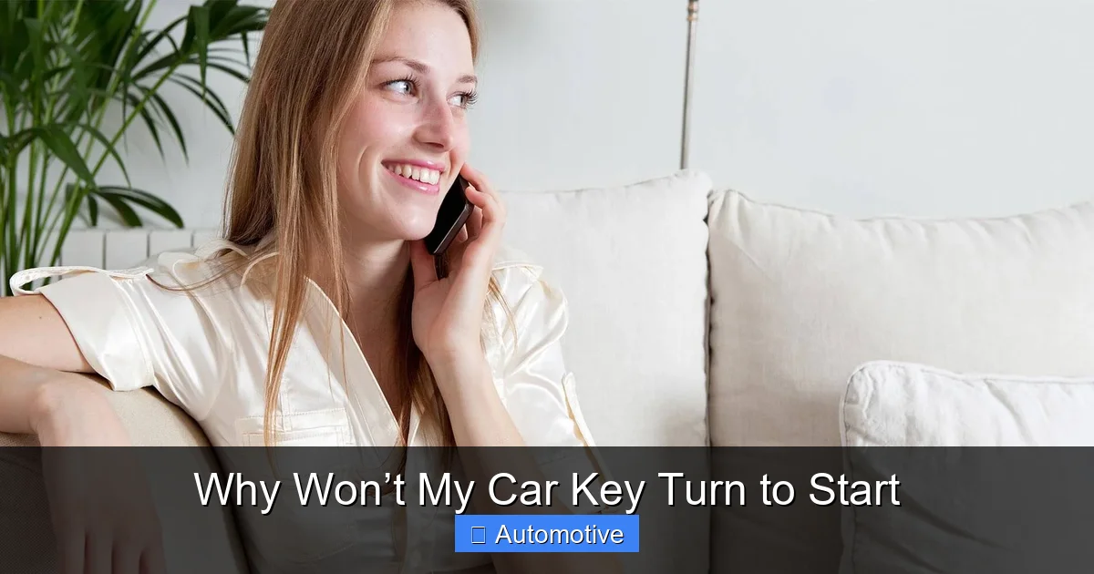 Why Won’t My Car Key Turn to Start