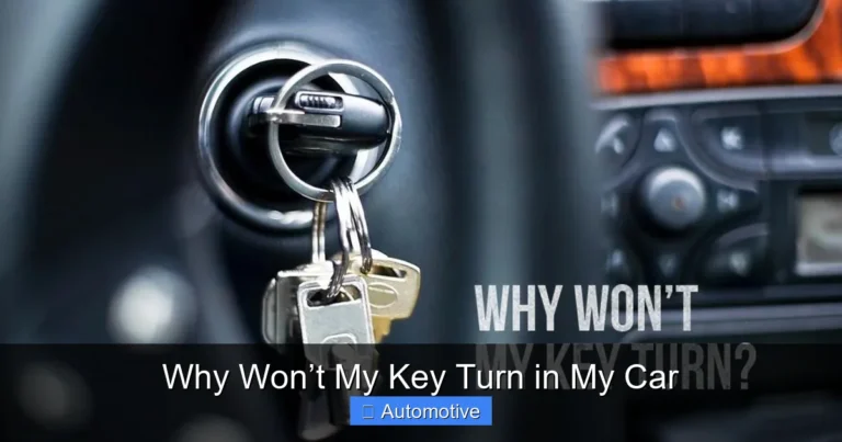 Why Won’t My Key Turn in My Car