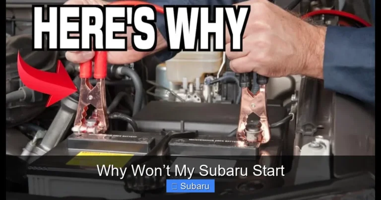 Why Won’t My Subaru Start