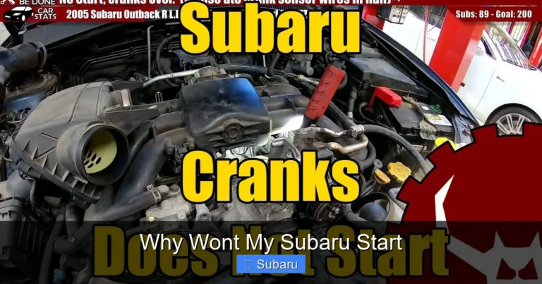 Why Wont My Subaru Start