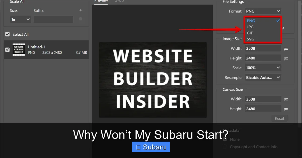 Why Won’t My Subaru Start?