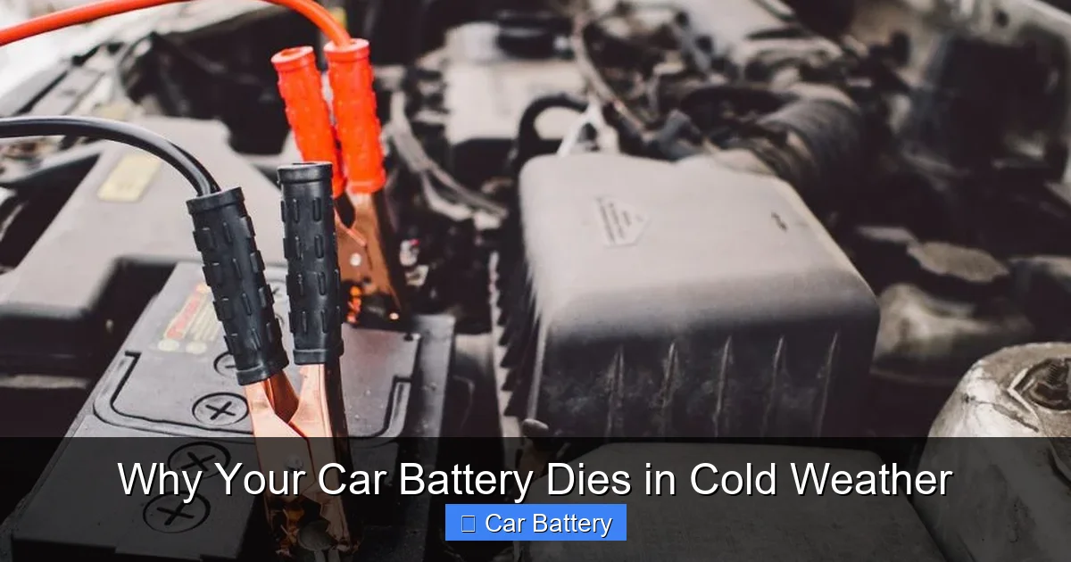 Why Your Car Battery Dies in Cold Weather