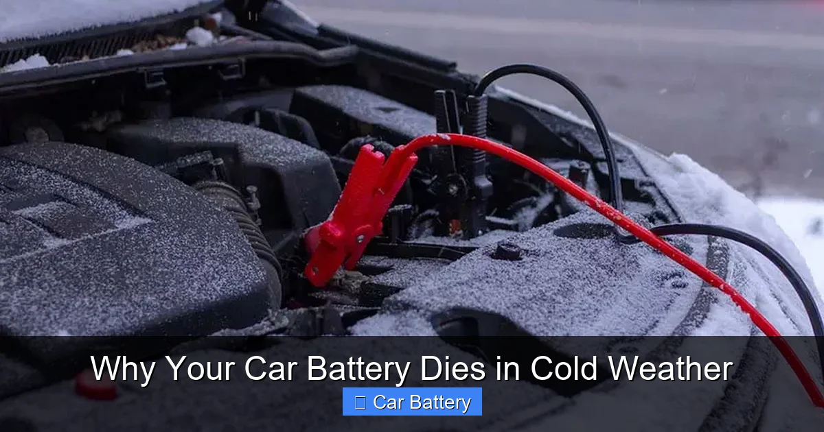 Why Your Car Battery Dies in Cold Weather