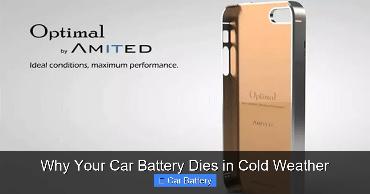 Why Your Car Battery Dies in Cold Weather