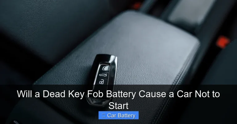 Will a Dead Key Fob Battery Cause a Car Not to Start